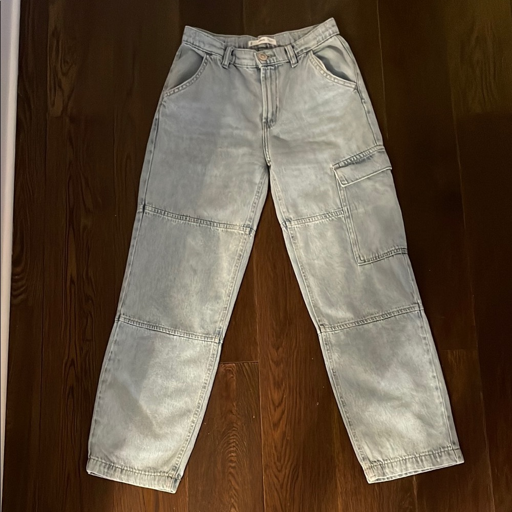 Light Blue Cargo Jeans